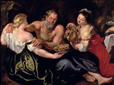 Lot und seine Töchter von Peter Paul Rubens